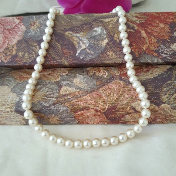 1928 Jewelry - Vintage 1928 Faux Pearl Necklace